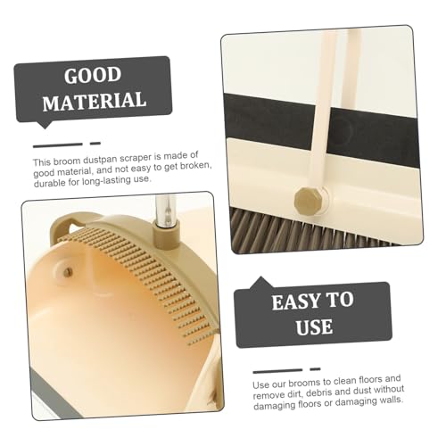 VICASKY Besen und Kehrschaufel Set mit Langem Stiel Magnetische Verbindung Leichtes Design Dichte Borsten für Effiziente Reinigung Haarschmutz Besen für Haushalt Praktische Aufhängung – Bild 5