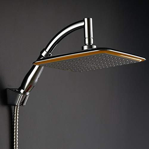 Regadera de mano cuadrada cromada para baño miniatura 3