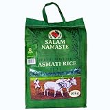 Salam Namaste Premium Weißer Basmatireis 1121 | 10kg | Extra Langkorn | Aromatisch | Locker & Nicht Klebrig | Ideal für Biryani, Pilaw & Tägliches Kochen