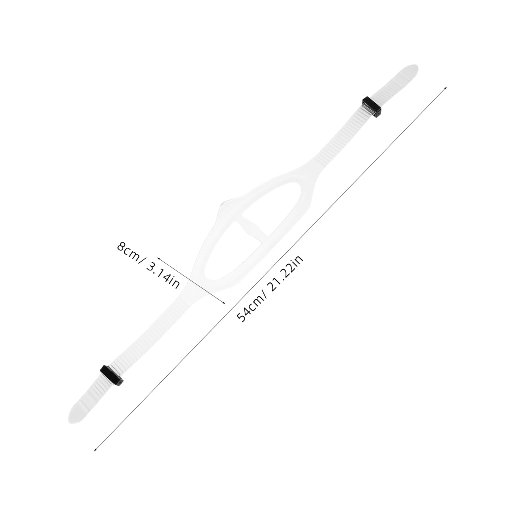 BESTonZON Comfortable Diving Lens Straps Silicone Replacement Straps for Universal Use in Swimming Snorkeling