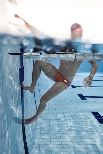 Image of Arena Men's Team Solid Swim Brief MaxLife Athletic Swimwear Professional Swimsuit Bathing Suit