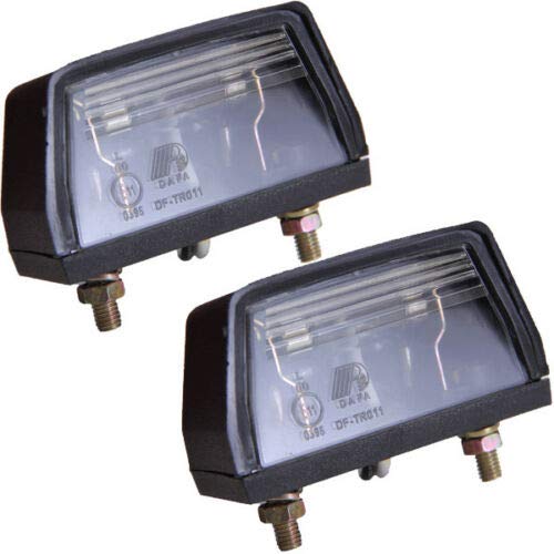 phil trade Lot de 2 éclairages de plaque d'immatriculation universels pour remorque, voiture, homologation StVO 12 V Cover