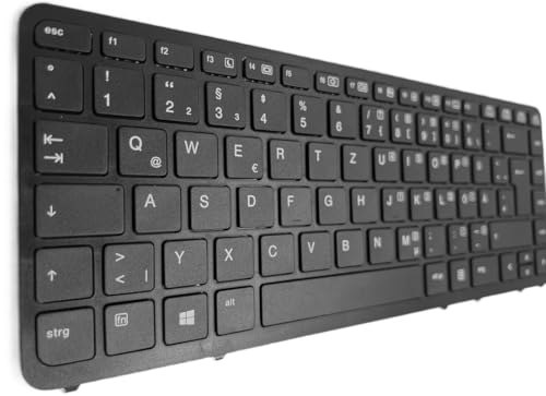 Clavier HP EliteBook 840 G1 allemand AZERTY de rechange noir F1P72EA