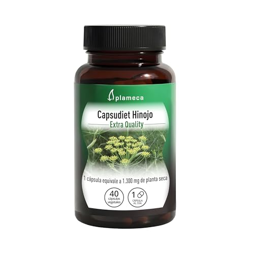 PLAMECA Capsudiet Hinojo, Bienestar digestivo, Máxima Concentración, 40 Cápsulas Vegetales