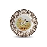 Spode Woodland Hunting Dogs Flat Coated Pointer Dinner Plate