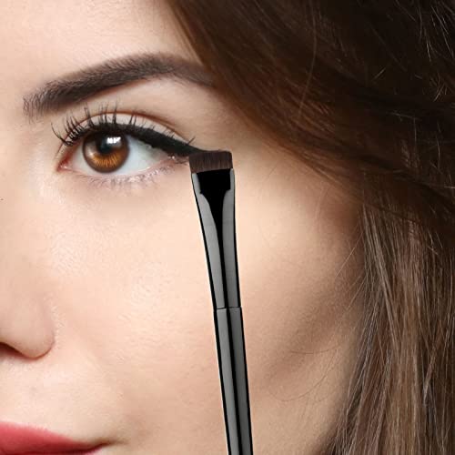 3Pcs Eyeliner Brush Kit, Flat & Fine Angled Eyeliner Brush Slanted Angled Brow Brush, Angled & Flat Eyeliner Eyebrow Concealer Brush Makeup Tools For Eyeshadow Eyebrow Cosmetics #TOP4