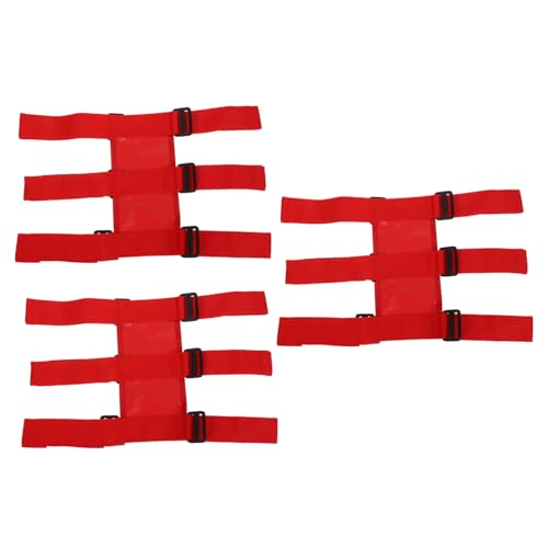 IMIKEYA 3個車用消火器固定バンド 可能タッチファスナー式固定ストラップ 多車種対応トランク用消火器ホルダー 性強化車載用