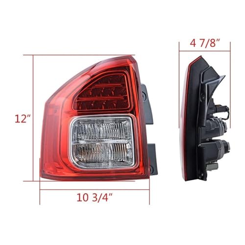 Feu arrière de frein droit Jeep Compass bloc optique signalisation - 2