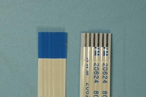 Gimax 100pcs FPC Flexible Flat Cable FFC 6 PIN 1.25 mm pitch Same directions Length 50 70 100 150 200 300 400 500 mm isotropy Type A - (Color: 300mm Length)