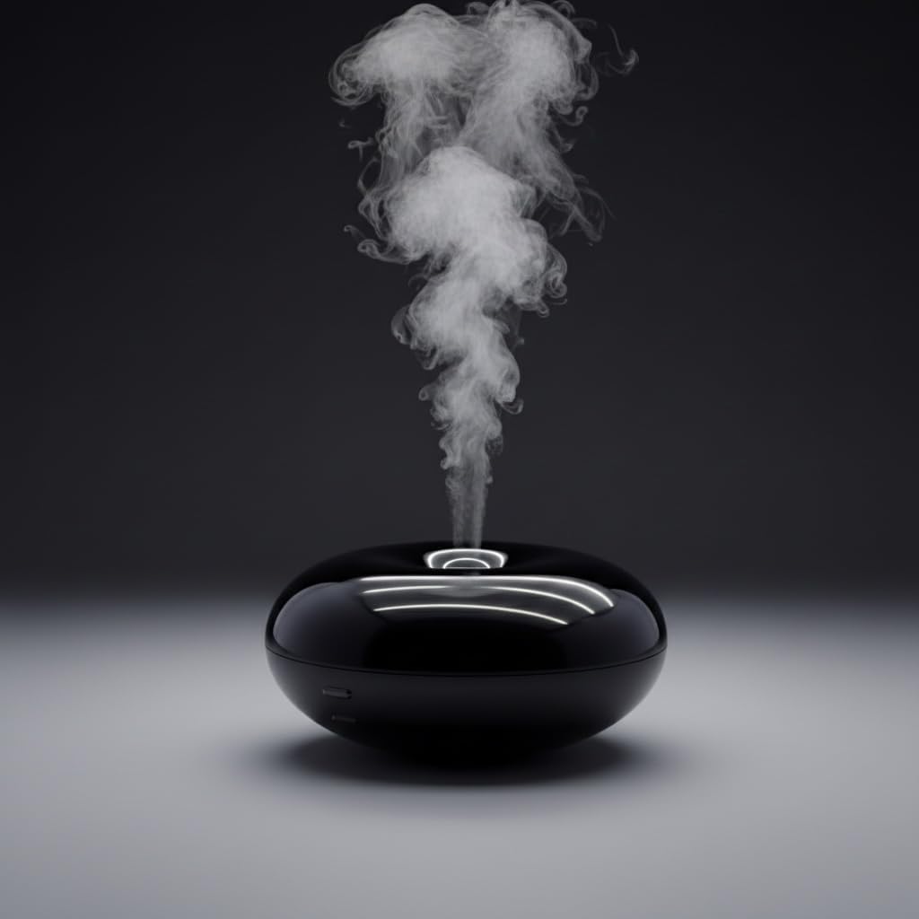 Difusor de Aromas Ultrasónico ZNERGY Negro LED Temporizador