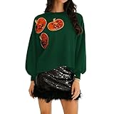 Photo Gallery zhichenhe felpa con cappuccio da donna con paillettes, a maniche lunghe, girocollo, casual, verde, s Photo Gallery zhichenhe felpa con cappuccio da donna con paillettes, a maniche lunghe, girocollo, casual, verde, s