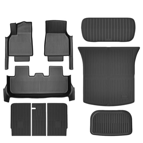 Tapis Auto pour Tesla Modèle Y Juniper 2025 2026 TPE Coffre 9PCS