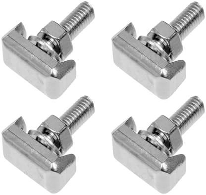 Osilly 4 Set Car Battery Terminal Bolts Kit, T-Shaped OEM# 19116852 Vehicle Battery Cable Extender Screws, Automotive Power Terminal Bolts Replacement Kit, Universal for SUV RV Truck