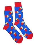 Photo Gallery calzini unisex con patatine fritte, taglia unica uk 6-10 eu 40-45, blu, 6-10 Photo Gallery calzini unisex con patatine fritte, taglia unica uk 6-10 eu 40-45, blu, 6-10