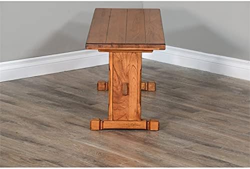 Miniatura 4 de Sunny Designs Sedona - Banco lateral de madera Mindi de 18.5 pulgadas en roble rústico