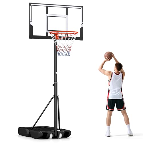 GYMAX Panier de Basket Mobile Portable pour Enfants...