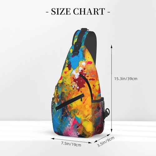 Bolso cruzado unisex color negro para viaje y senderismo miniatura 2