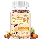 Appetite Booster Gummies for Kids & Adults Natural Appetite Supplement with Hawthorn Zinc Carrot Enhancer to Eat More Promote Healthy Eating Habits Healthy Growth, Picky Eater Vitamins Nutrition