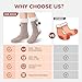 ZOKSX House Slipper Socks for Women Cozy Fluffy Sherpa Lined with Non-Slip Grippers | Soft Fuzzy Socks Indoor
