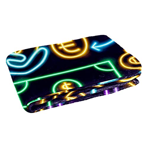 Couverture chaude lit et canapé jeté doux motifs monnaies design - 3