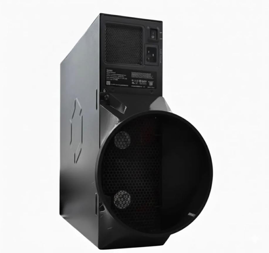Altairtech.io Exhaust Shroud for Canaan Avalon Q Bitcoin Miners | High Strength PETG | Supports 8 Inch Ducts | Black Color