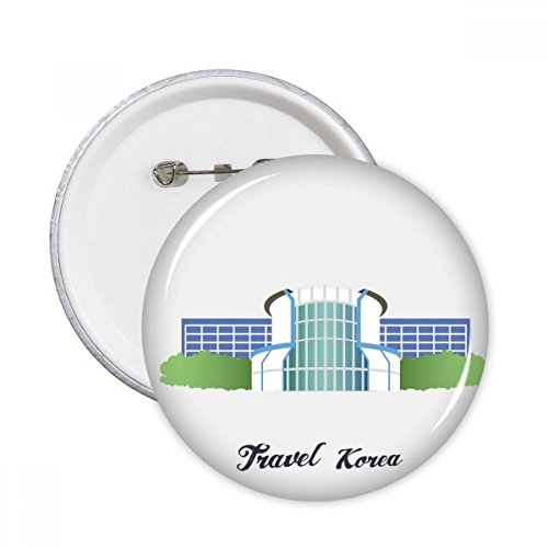 Badge rond Corée du Gwacheon Science Museum bouton vêtement DIYthinker décoration 5pcs multicolore