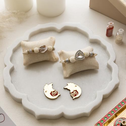 Image of Premium Handmade Designer Rakhi Set for Brother and Bhabhi Adjustable Couple Rakhi with Roli Chawal & Nariyal