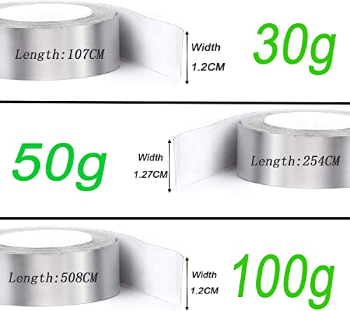 AXKAL Golf Lead Tape for Golf Clubs 0.3 Grams Per Inch High Density Weight 0.47' x 41'' 30g Available - Image 2