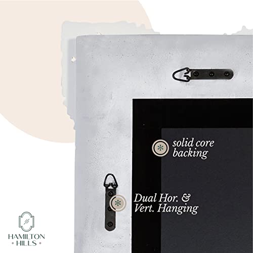 Hamilton Hills 30X40 Inch Large Ornate Matte White Framed Rectangular Baroque Mirror | Antique Look French Wall Mirrors Decorative | Bedroom, Bathroom & Living Room | Vintage Oversized Hanging Mirror #TOP4