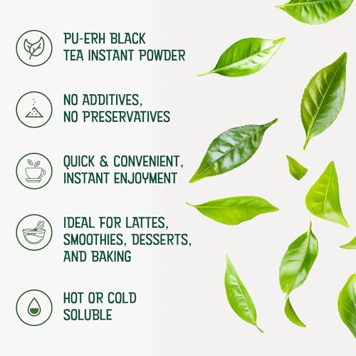 TEAki Hut Instant Pu-erh Black Tea Powder