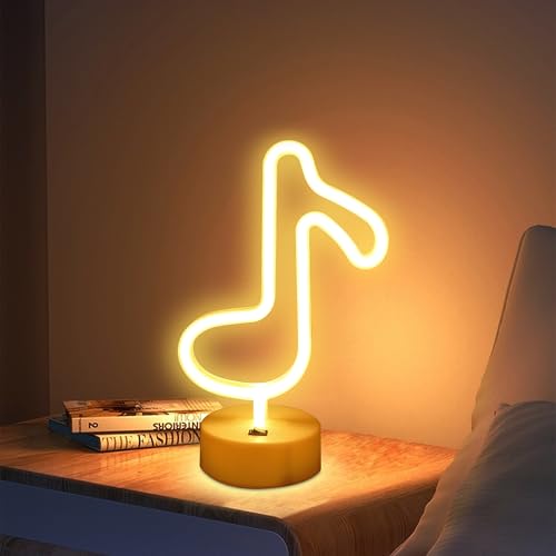 Led Music Notes Shaped Neon Lights Decor Light Led Night