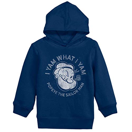 I Yam What I Yam Popeye Sailor Man Boy Girl Hoodie Sweatshirts Navy