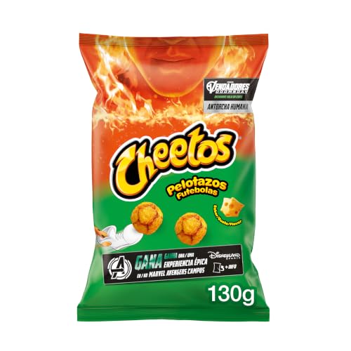 Cheetos Pelotazos, Producto de Aperitivo, Snack sabor a Queso con forma de pelotazos, bolsa individual, 130gr