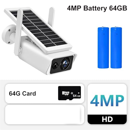 Cámaras tipo bala de vigilancia solar 4MP inalámbricas con protección de seguridad 3
