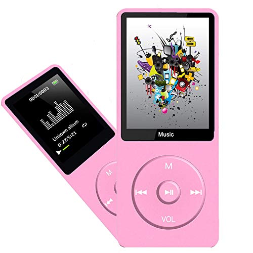 Image of MP3 Player, Music Player with 16GB Micro SD Card, Build-in Speaker /Photo /Video Play /FM Radio /Voice Recorder /E-Book Reader, Supports up to 128GB