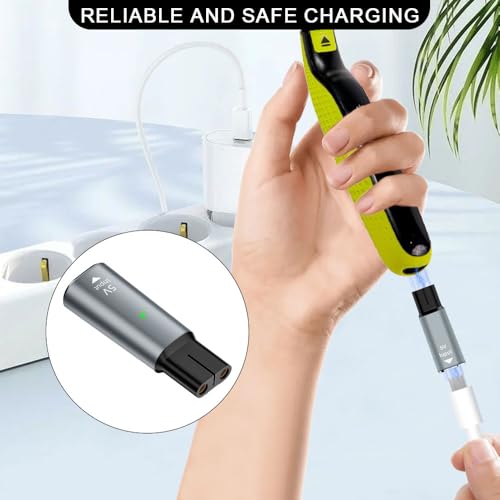 Laderadapter voor Phillips OneBlade QP2734, QP2724, QP2824, QP2834, QP4631, MG5910, MG7910, MG9510, QP1924, QP1324, USB-C Shaver Trimmer, oplader, converter, compatibel met Philipp - Afbeelding 5