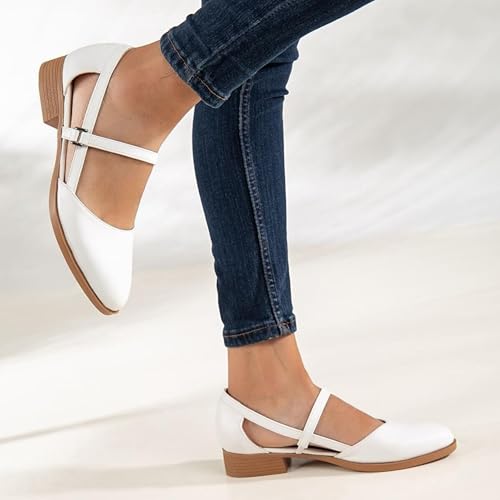 Derimi'O Mary Jane Shoes Women - Elegant Low Heel Mary Janes - Comfortable and Stylish Mary Jane Flats for Everyday Wear - Classic Design Mary Jane Pumps with Secure Strap4