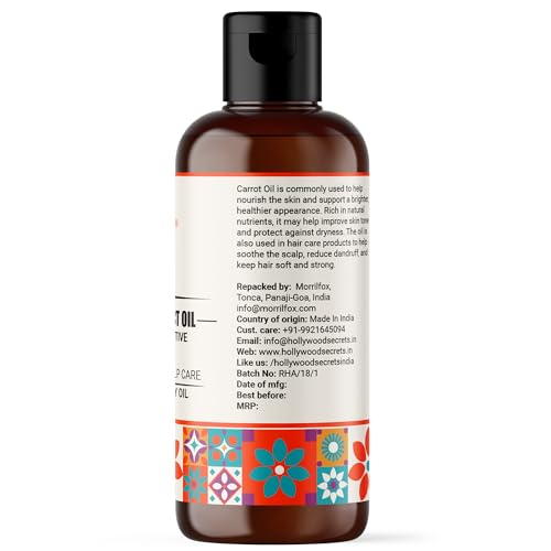 Image of Organic Pure Carrot Seed Oil Hair Growth Skin Brightening Face 100 ml