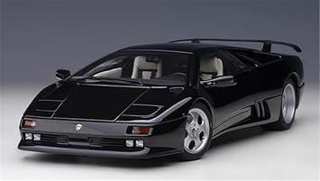 FloZ for AUTOART for Lamborghini for Diablo for SE 30th Anniversary Edition Deep Black Metallic 118 Car Pre-Built Model