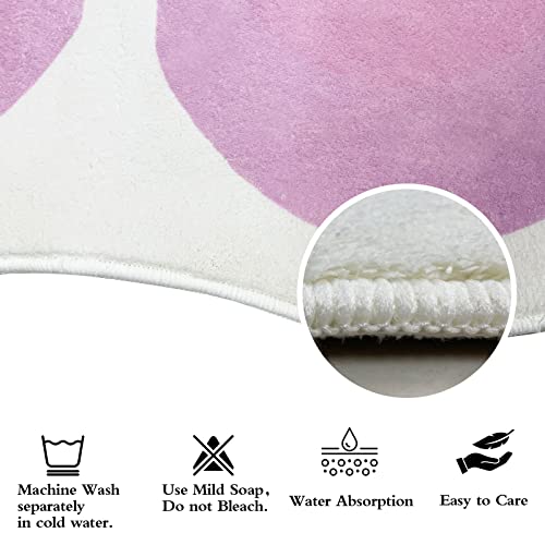 Tapete pink forma flor 63 pulgadas miniatura 6