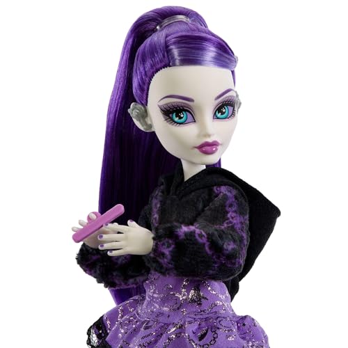 Miniatura 2 de Monster High Self-Scare Secrets Spectra Vondergeist Conjunto De Muñeca Y Accesorios Con 13 Sorpresas Realistas, Como Un Kit De Manicura Y Un Tocadiscos, Jhk46