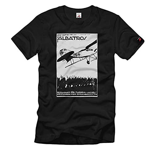 T-shirt avion Albatros Flugzeugwerk WW1 pour passionnés d'aviation vintage