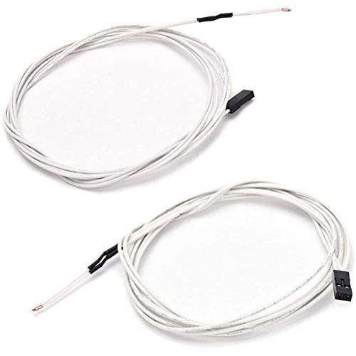 Lysee 3D Printer Parts & Accessories - 1 pcs 100K ohm NTC 3950 Thermistors with Du-pont Head for 3D Printer Mend 1 X NTC 3950 Thermistor