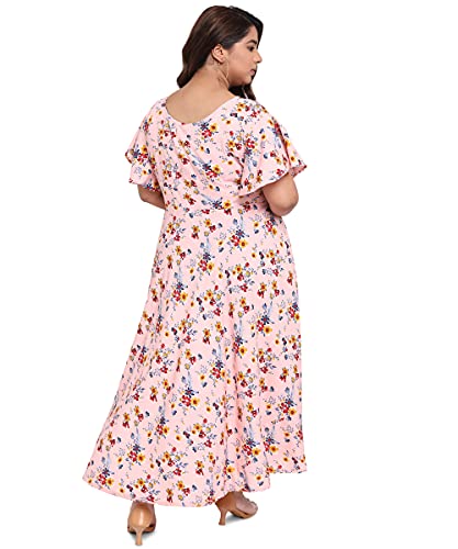 Image of OOMPH! Women's Crepe A-Line Maxi Plus Size Dress - plusd50