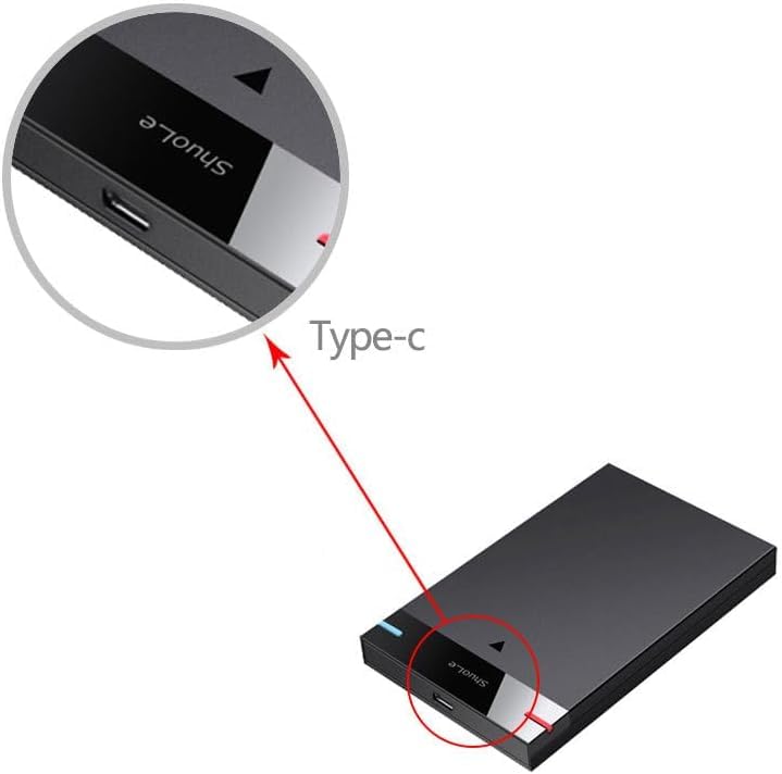 Caja externa para disco duro 2.5 pulgadas USB 3.0 miniatura 3