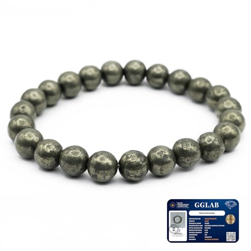 Raw Pyrite Bracelet | Attracts Money & Boost Confidence | Astrology Bracelet for Men & Women | Crafted with Healing Crystals | Durable String with Certificate of Authenticity