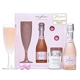 Freixenet Prosecco Gift Set - Freixenet Italian Sparkling Rose 20cl Mini Alcohol, Champagne Flute, Bath Bombs & Luxury Relax Candle - Pamper Gifts for Women, Ladies, New Mum Wine Gifts, Valentines