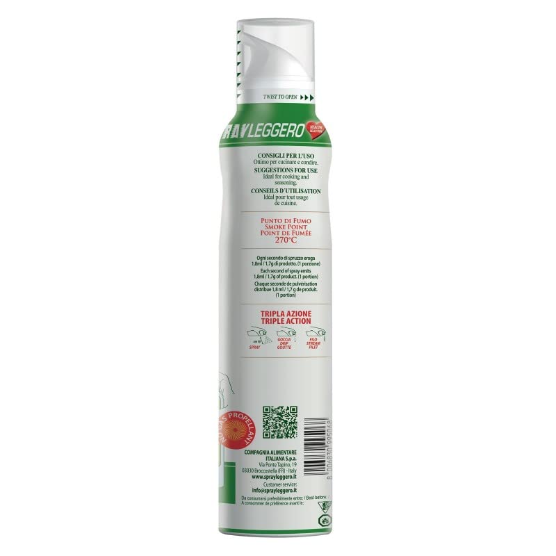 Italian Gourmet Bundle Avocadoöl Spray 3x 200ml + Italian Gourmet Polpa Gratis – 100% reines Avocado Oil Spray, leicht dosierbares Kochspray, Bratöl & Salatöl 600ml
