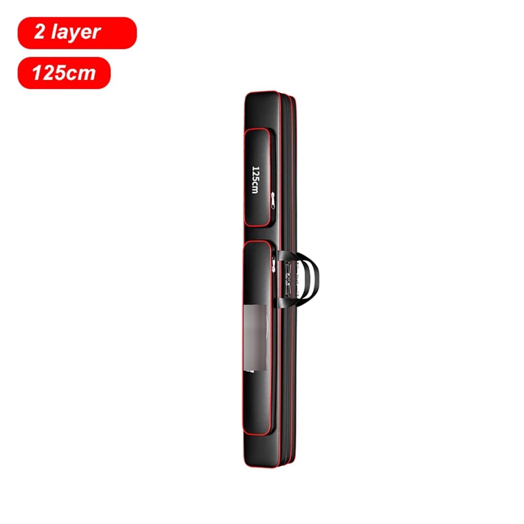 Suwequest Borsa da pesca Oxford a 2/3 strati, porta canne da pesca, borsa per attrezzi da pesca, borsa impermeabile per attrezzatura da pesca, 2 strati, 100 cm