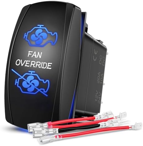 Nilight Fan Override Rocker Switch Led Light Bar 5 Pin Laser On O...